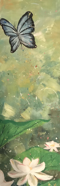 Er fliegt (80) 绘画 标题为“Er fliegt (80)” 由Johanna Schlößin, 原创艺术品, 丙烯 安装在木质担架架上