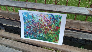 Whimsical Wildflowers Limited Edition Abstract Floral Print Printmaking titled "Whimsical Wildflowe…" by Diana Dimova - Traxi, Original Artwork, Digital Print