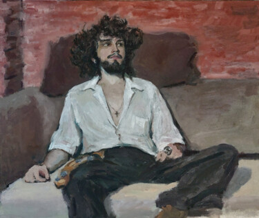 Musician. Gypsy. 绘画 标题为“Musician. Gypsy.” 由Ul Moreva, 原创艺术品, 油
