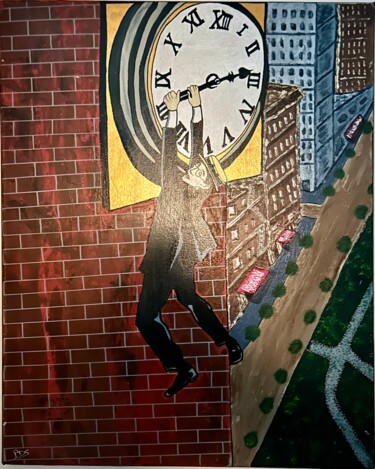 Pittura intitolato "Safety last" da Paulo Dos Santos, Opera d'arte originale, Acrilico Montato su Telaio per barella in legno