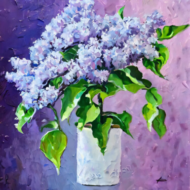 Digital Arts titled "Whispers of Lilac a…" by Meahau, Original Artwork, AI generated image