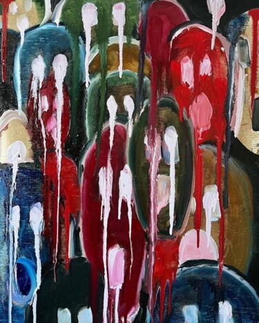 Pintura intitulada "War" por Anastasiya Krokhmal ( Art Kroha), Obras de arte originais, Óleo Montado em Painel de madeira
