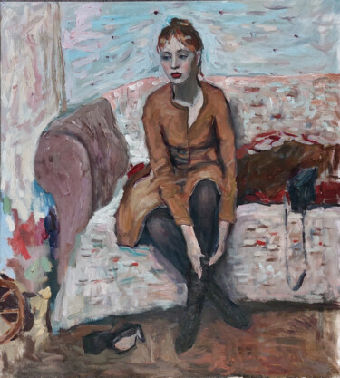 Pittura intitolato "I'm here" da Ul Moreva, Opera d'arte originale, Olio