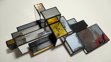 Sculpture titled "ScuBture - Futura 2…" by Nebryo, Original Artwork, Plastic Mounted on Wood Panel