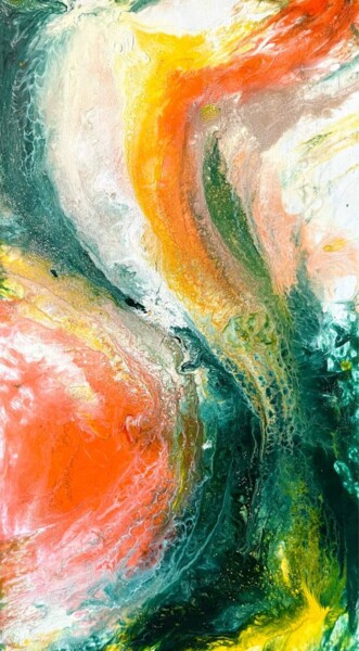Картина под названием "Abstract art" - Anastasiya Krokhmal ( Art Kroha), Подлинное произведение искусства, Акрил