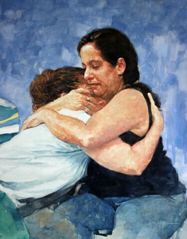 "Mother and Child" Картина под названием ""Mother and Child"" - Bill James Family Estate-Jo Ann James Trustee, Подлинное произведение искусства…