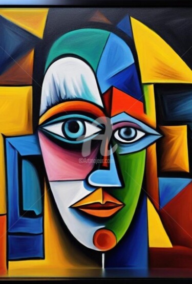 Pittura intitolato "Teenager 1 ( Picass…" da Georgii Stepanov, Opera d'arte originale, Olio