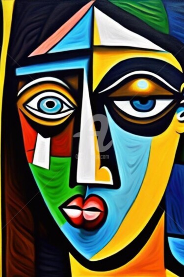 Ζωγραφική με τίτλο "teenager 2 (Picasso…" από Georgii Stepanov, Αυθεντικά έργα τέχνης, Λάδι