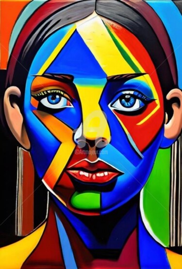 Painting titled "Teenager 3 (Picasso…" by Georgii Stepanov, Original Artwork, Oil