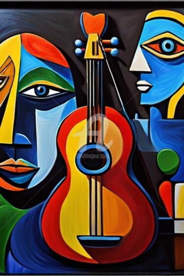 Painting titled "Karananda 2 (Picass…" by Georgii Stepanov, Original Artwork, Oil