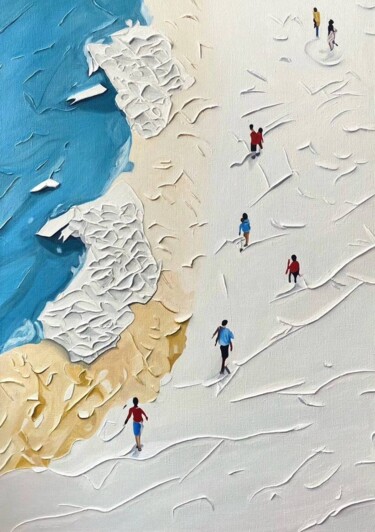 Уникальная картина ручной работы Эфемерные берега Peinture intitulée "Уникальная картина…" par Evgenia Duvakina, Œuvre d'art originale, Huile