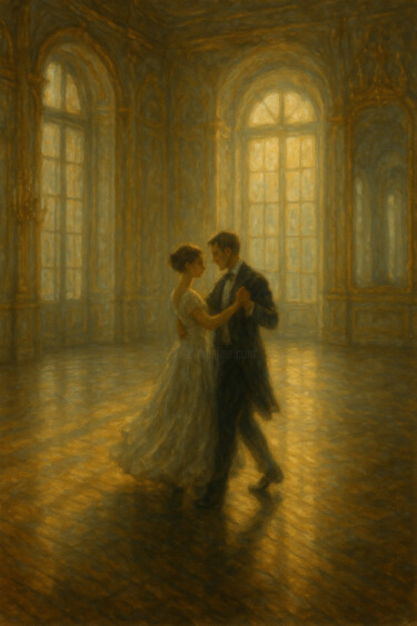 Peinture intitulée "Первый танец" par Karina Pomazan, Œuvre d'art originale, Huile