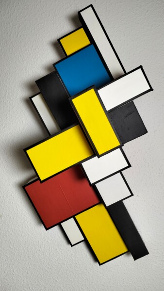 「ScuBture - Monde ri…」というタイトルの彫刻 Nebryoによって, オリジナルのアートワーク, プラスチック ウッドパネルにマウント