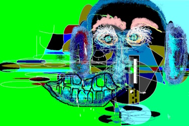 数字艺术 标题为“A21a peinture numér…” 由Laurent Pradat, 原创艺术品, 数字油画