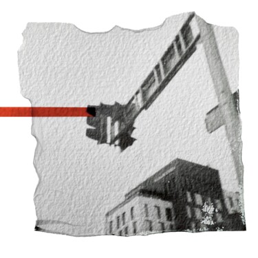 Urban Signals: a Polaroid mixed-media collage 摄影 标题为“Urban Signals: a Po…” 由Vladimir Borele, 原创艺术品, 电影摄影