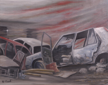 Schilderij getiteld "Untitled9" door Avi Cassouto, Origineel Kunstwerk, Olie