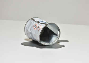 Sculptuur getiteld "Metallic Thinner" door Yannick Bouillault, Origineel Kunstwerk, Roestvrij Staal