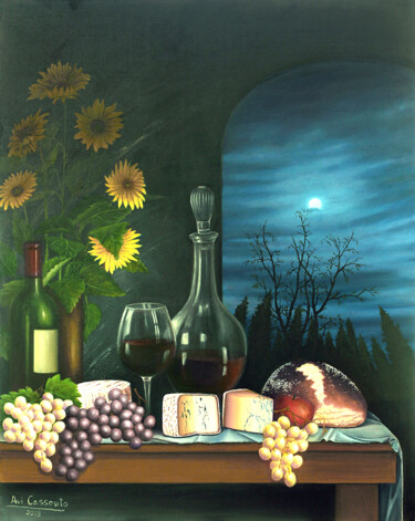 Pittura intitolato "Untitled5" da Avi Cassouto, Opera d'arte originale, Olio