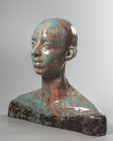 제목이 "bust_09"인 조형물 Nadiia Otriazha And Fedir Bushmanov로, 원작, 도예