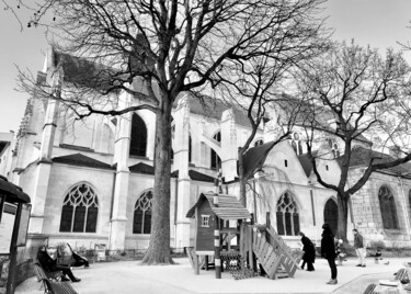 Photography titled "EGLISE SAINT-MEDARD" by Valerie A., Original Artwork, Digital Photography