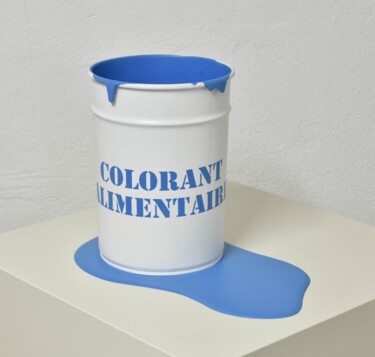 Skulptur mit dem Titel "Colorant Alimentaire" von Yannick Bouillault, Original-Kunstwerk, Edelstahl