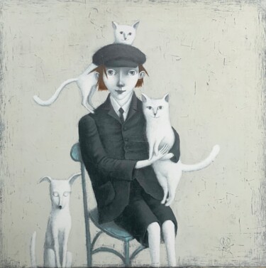 Ready for Adventure Peinture intitulée "Ready for Adventure" par Svetlana Rumak, Œuvre d'art originale, Acrylique Monté sur Châssis en bois