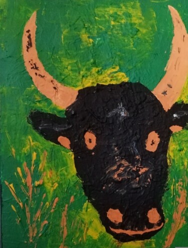 Le biou Peinture intitulée "Le biou" par Claudie Savelli (CLAUDIO), Œuvre d'art originale, Acrylique Monté sur Châssis en bois