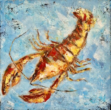 Pittura intitolato "Underwater" da Nataliya Fenko, Opera d'arte originale, Acrilico Montato su Telaio per barella in legno