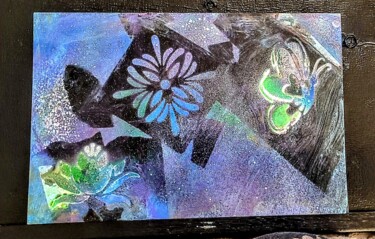 Painting titled "Mandala Metamorphos…" by Arlene Knowlton, Original Artwork, Spray paint