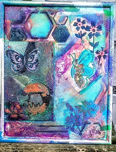 "Luminescent Life" başlıklı Tablo Arlene Knowlton tarafından, Orijinal sanat, Sprey boya Diğer sert panel üzerine monte edil…