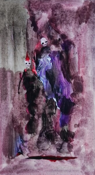 Pittura intitolato "Happy circus of dea…" da Milto Sideris, Opera d'arte originale, Acrilico