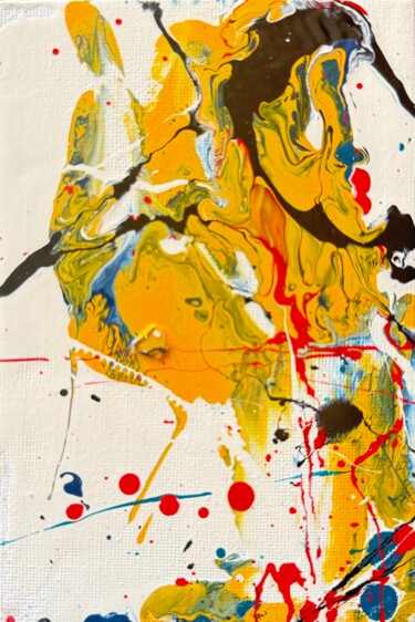 Schilderij getiteld "WTF 6" door Condrache, Origineel Kunstwerk, Glazuur Gemonteerd op Andere stijve panelen