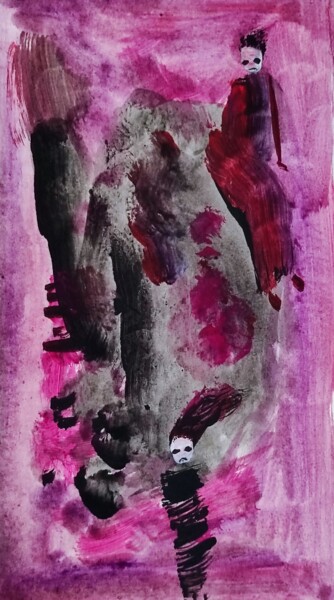 Pittura intitolato "Happy circus of dea…" da Milto Sideris, Opera d'arte originale, Acrilico