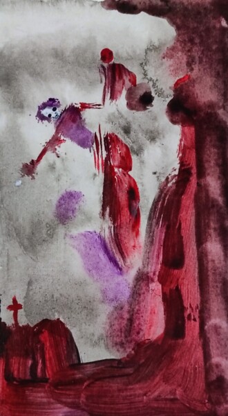 Pittura intitolato "Happy circus of dea…" da Milto Sideris, Opera d'arte originale, Acrilico