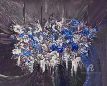 Pittura intitolato "Oltre il silenzio" da Simona Rossi, Opera d'arte originale, Acrilico Montato su Cartone