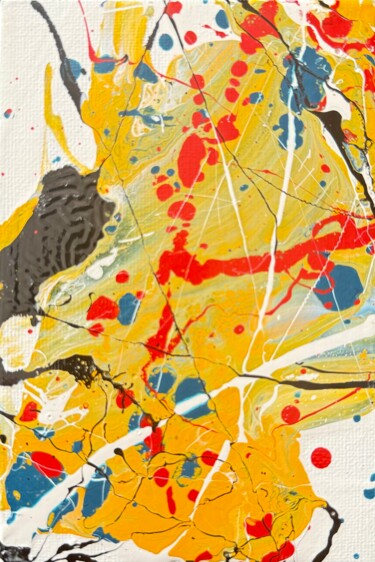 Schilderij getiteld "WTF 8" door Condrache, Origineel Kunstwerk, Glazuur Gemonteerd op Andere stijve panelen
