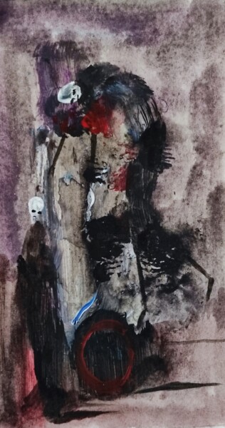 Painting titled "Happy circus of dea…" by Milto Sideris, Original Artwork, Acrylic