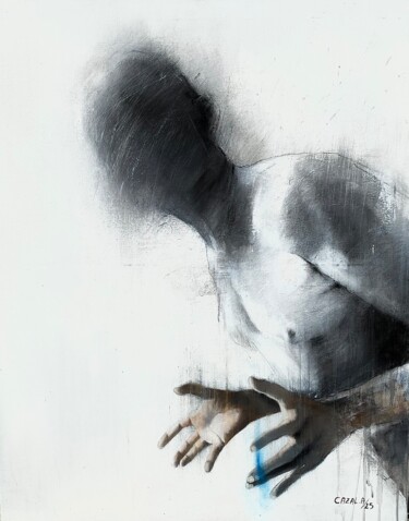 Peinture intitulée "Oú ?" par Alric Cazal, Œuvre d'art originale, Acrylique Monté sur Châssis en bois