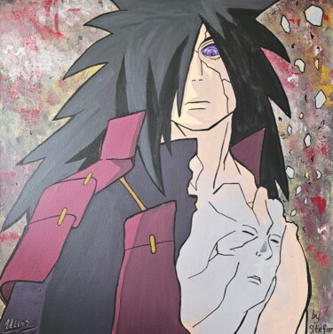 Madara’s Awakening – Anime-Inspired Acrylic Painting