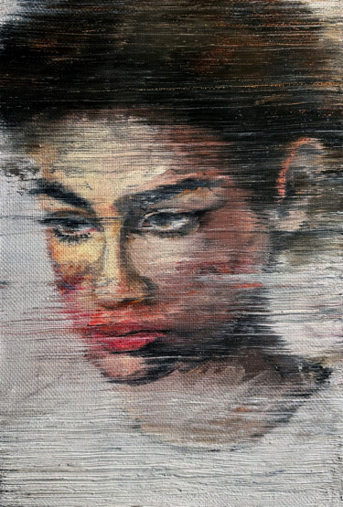 Painting titled "Hard everyday life" by Danila Darenskikh, Original Artwork, Oil Mounted on Wood Stretcher frame