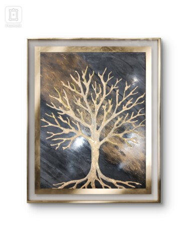 Sculpture titled ""Arbre de Lumière –…" by Janos Karpati, Original Artwork, Plaster Mounted on Other rigid panel