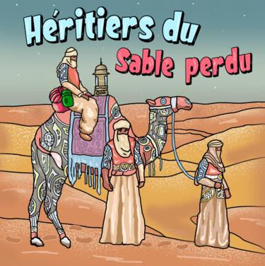 Arts numériques intitulée "Héritiers du sable…" par T1tx Officiel, Œuvre d'art originale, Peinture numérique