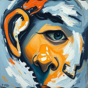 Arte digital titulada "cara" por Joseph Pllo, Obra de arte original, Pintura Digital