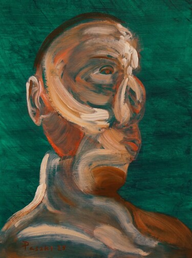 Peinture intitulée "Klacto - 3" par Pierre Paszkowski, Œuvre d'art originale, Huile