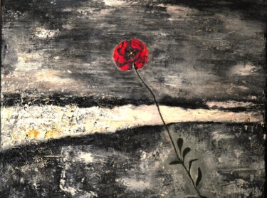 제목이 "Poppy on the block"인 미술작품 Monica Boldrin로, 원작, 기름
