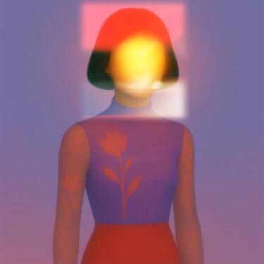 绘画 标题为“Aurora Shell” 由Ds 26, 原创艺术品, 数字油画