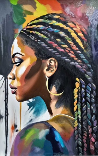 Pintura intitulada "ZUENYA" por Andrea Sgrò, Obras de arte originais, Óleo