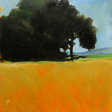 Malerei mit dem Titel "Paysage 26" von Jacques Martin, Original-Kunstwerk, Öl