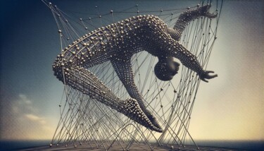 Digital Arts titled "MOLEKULAR 019" by Karavix, Original Artwork, AI generated image