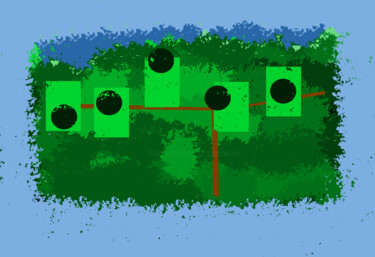 Blackbirds In A Tree